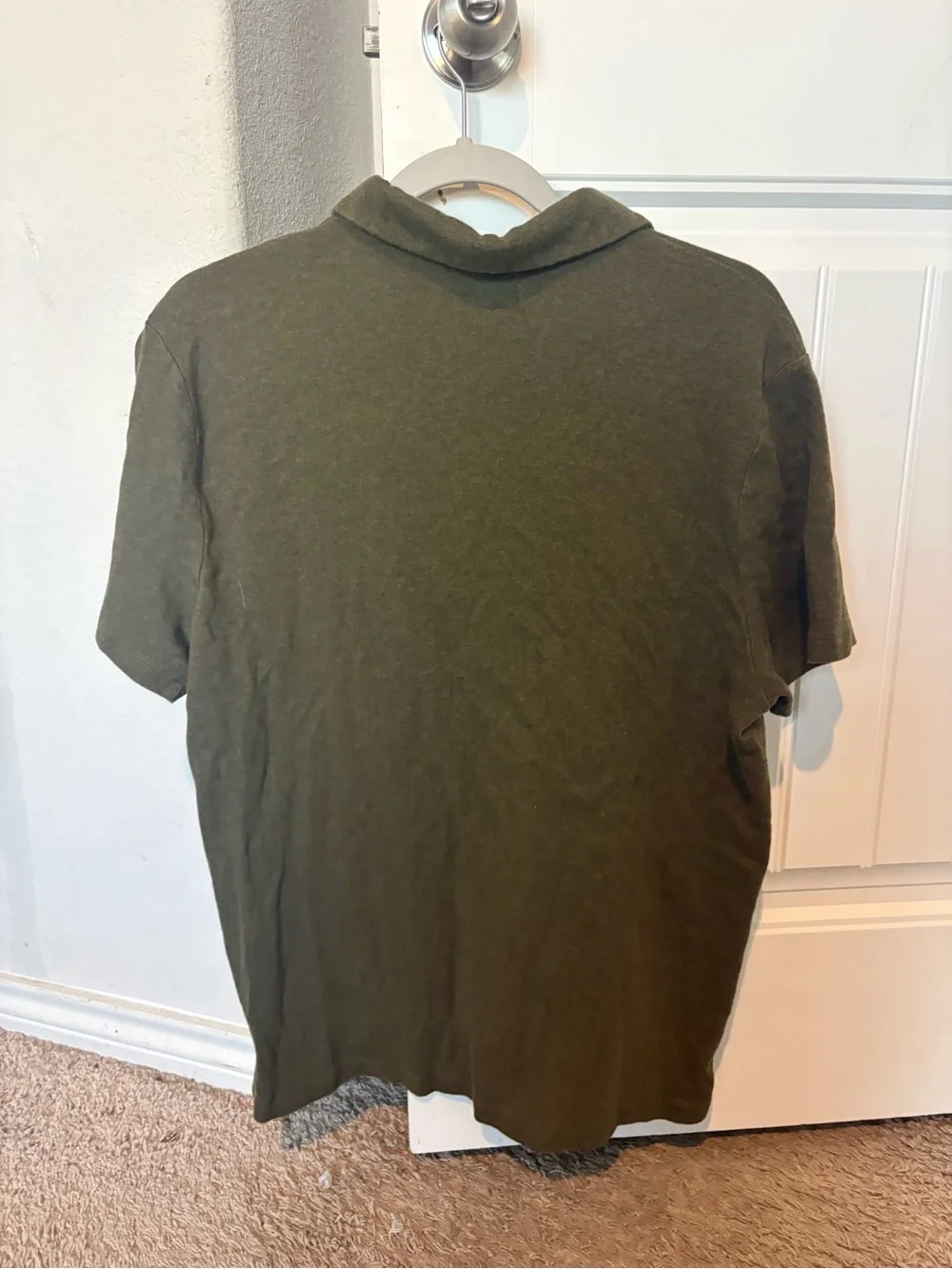 Banana Republic Olive Polo Shirt - Men's Short Sleeve